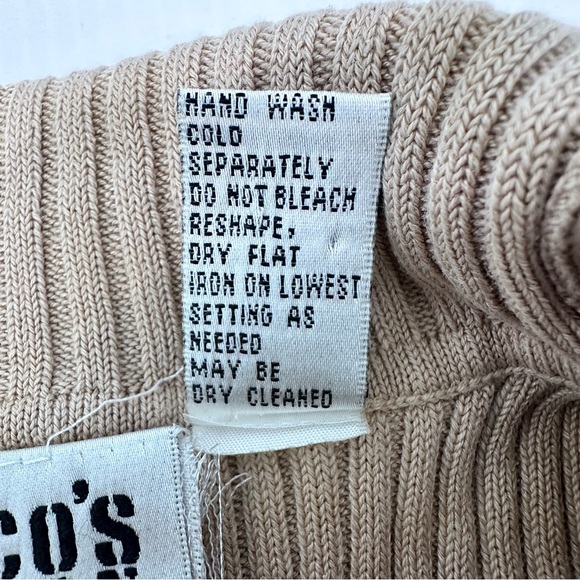 Chicos Design Turtleneck Sleeveless Women’s Size 2 Silk‎ Blend Office Minimalist - Picture 4 of 6